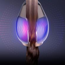 Alisador de cabelo RitualCare Air Lisse 2 em 1 Blue Air com 2 cabeças: escova e concentrador. Possui 106.000 rpm com motor digital de alta tecnologia. Seque e alise os cabelos com este ferro, economizando tempo.