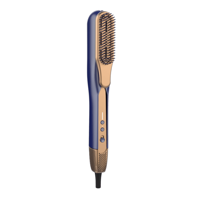 RitualCare Air Lisse 2in1 Blue Secador Plancha de pelo con aire con 2 cabezales: cepillo y concentrador. Tiene 106000 rpm con un motor digital de alta tecnología. Seca y alisa tu cabello con esta plancha ahorrando tiempo.