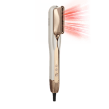 RitualCare Air Lisse 2in1 Champagne Secador Plancha de pelo con aire con 2 cabezales: cepillo y concentrador. Tiene 106000 rpm con un motor digital de alta tecnología. Seca y alisa tu cabello con esta plancha ahorrando tiempo.