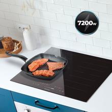 Plaque de cuisson à induction Bolero Squad I 4001 Flex avec 1 zone et 1 zone flexible, 9 niveaux, Minuterie, Fonction Booster, puissance max. 7 200 W, commande Touch Slider, Stop&Go, Kid Lock et chauffage à faible puissance.