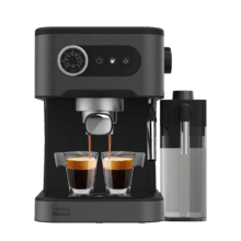 Power Espresso 20 Pro Latte Cafetera express para café espresso y cappuccino, café en frío, con 20 bares y vaporizador orientable.