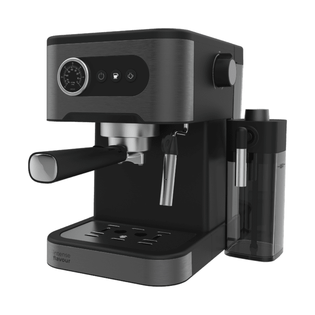 Power Espresso 20 Pro Latte Espressomaschine für Espresso und Cappuccino, Cold Brew, mit 20 Riegeln und einstellbarem Verdampfer.