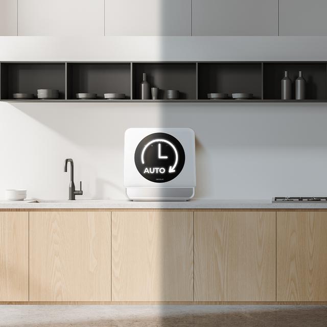 Bolero Aguazero 1100 Lavavajiillas compacto de 3 servicios blanco, clase C, con 6 programas y  Touch Control Panel. Con funciones como Long Storage y Delay Start