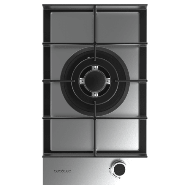 Bolero Squad G 1400F Inox Plaque de cuisson à gaz Cecotec Bolero Squad G 1400F Inox - avec 1 foyer, 3.4 kW, acier inoxydable, grilles en fonte, foyer WOK à triple anneau, allumage électronique, système de sécurité des valves, conversion au gaz butane.