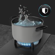 Bolero Squad G 1400S Nano Glass - Placa de gas de 1 Fuego, 3,4kW, Nano Glass, Parrillas de Hierro Fundido, Quemador WOK Triple Corona, Encendido Electrónico, Seguridad en Válvulas, accesorio para la conversión de gas incluído.
