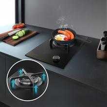 Bolero Squad G 1400S Nano Glass - Placa de gas de 1 Fuego, 3,4kW, Nano Glass, Parrillas de Hierro Fundido, Quemador WOK Triple Corona, Encendido Electrónico, Seguridad en Válvulas, accesorio para la conversión de gas incluído.