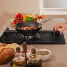 Bolero Squad G 1400F Glass Black Plaque de cuisson à gaz Cecotec Bolero Squad G 1400F Glass Black avec 1 foyer, 3,4 kW, Glass Black, grille en fonte, foyer WOK à triple anneau, allumage électronique, système de sécurité des valves, conversion au gaz butane.