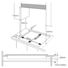 Bolero Squad G 1400F Glass Black - Placa de Gas de 1 Fuego, 3,4kW, Glass Black, Parrillas de Hierro Fundido, Quemador WOK Triple Corona, Encendido Electrónico, Seguridad en Válvulas, accesorio para la conversión de gas incluído.