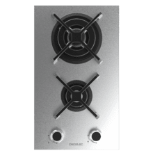 Bolero Squad G 2400S Inox Plaque de cuisson à gaz Cecotec Bolero Squad G 2400S Inox - avec 2 foyers, 5,2 kW, acier inoxydable, grilles en fonte, foyer WOK à triple anneau, allumage électronique, système de sécurité des valves, conversion au gaz butane.