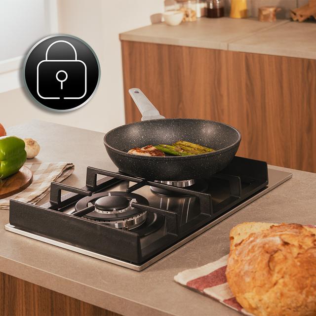 Bolero Squad G 2400F Inox - Placa de gas de 2 Fuegos, 5,2kW, Acero Inoxidable, Parrillas de Hierro Fundido, Quemador WOK Triple Corona, Encendido Electrónico, Seguridad en Válvulas, accesorio para la conversión de gas incluído.