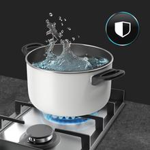 Bolero Squad G 2400F Inox - Placa de gas de 2 Fuegos, 5,2kW, Acero Inoxidable, Parrillas de Hierro Fundido, Quemador WOK Triple Corona, Encendido Electrónico, Seguridad en Válvulas, accesorio para la conversión de gas incluído.