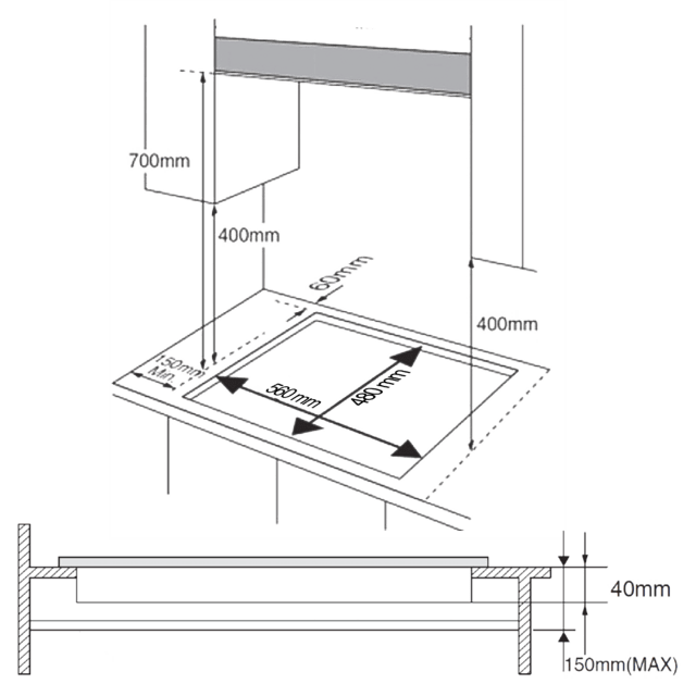 Bolero Squad G 2400S Nano Glass - Placa de gas de 2 Fuegos, 5,2kW, Nano Glass, Parrillas de Hierro Fundido, Quemador WOK Triple Corona, Encendido Electrónico, Seguridad en Válvulas, accesorio para la conversión de gas incluído.