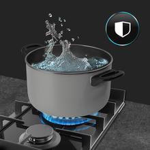 Bolero Squad G 2400F Glass Black - Placa de gas de 2 Fuegos, 5,2kW, Glass Black, Parrillas de Hierro Fundido, Quemador WOK Triple Corona, Encendido Electrónico, Seguridad en Válvulas, accesorio para la conversión de gas incluído.