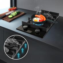 Bolero Squad G 2400F Glass Black - Placa de gas de 2 Fuegos, 5,2kW, Glass Black, Parrillas de Hierro Fundido, Quemador WOK Triple Corona, Encendido Electrónico, Seguridad en Válvulas, accesorio para la conversión de gas incluído.