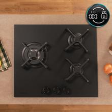 Bolero Squad G 3400S Nano Glass Plaque de cuisson à gaz Cecotec Bolero Squad G 3400S Nano Glass avec 3 foyers, 6,2 kW, Nano Glass, grilles en fonte, foyer WOK à triple anneau, allumage électronique, système de sécurité des valves, conversion au gaz butane.
