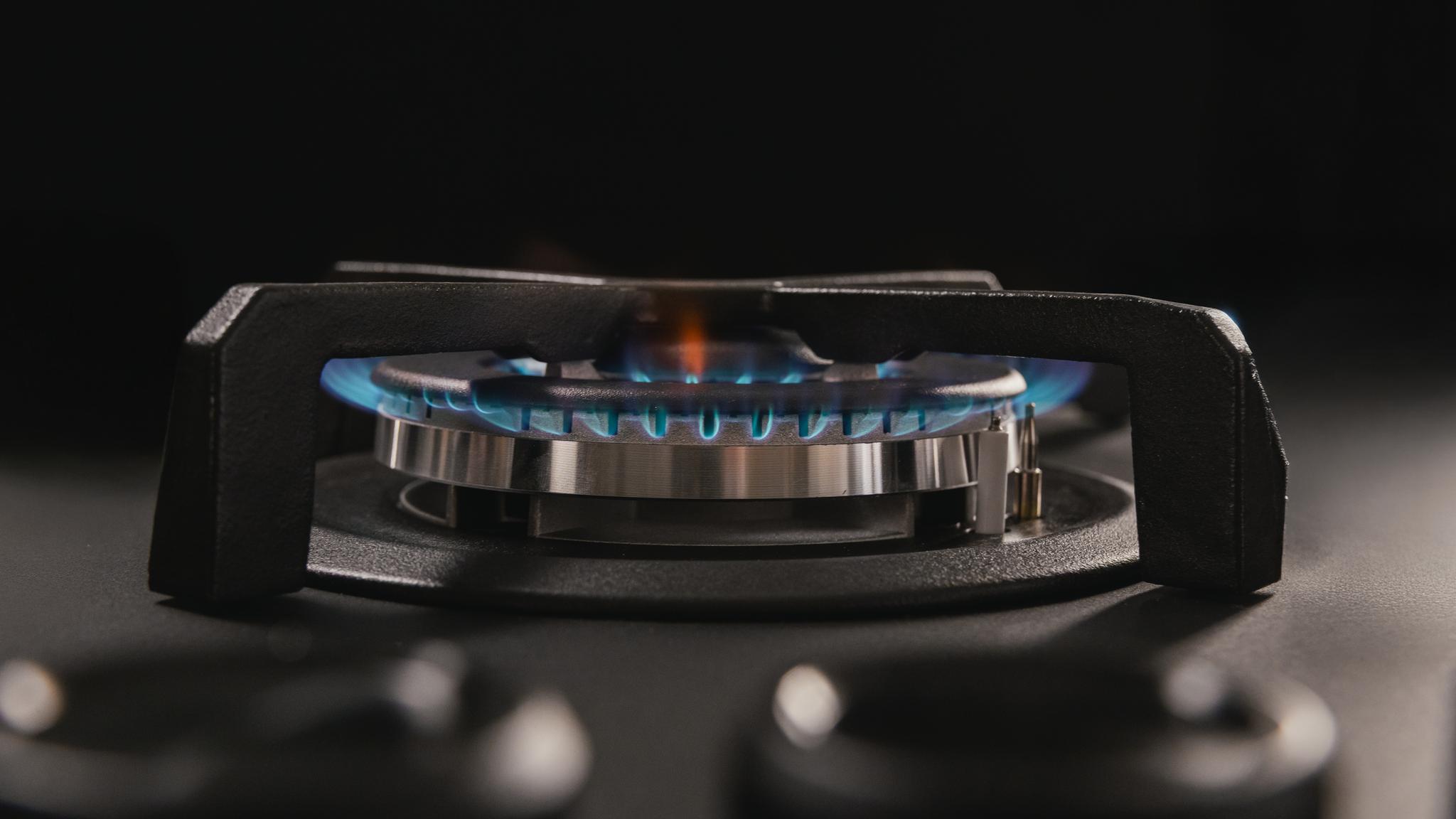 Potencia total de 6,2kW con un quemador WOK triple corona