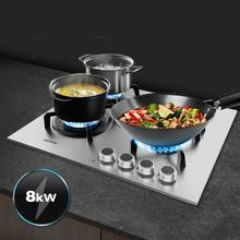 Bolero Squad G 4400S Inox - Placa de gas de 4 Fuegos, 8kW, Acero Inoxidable, Parrillas de Hierro Fundido, Quemador WOK Triple Corona, Encendido Electrónico, Seguridad en Válvulas, accesorio para la conversión de gas incluído.