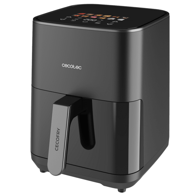 Cecofry&Grill Duoheat 4000 Air fryer Freidora de aire con doble resistencia para dorado perfecto y sabor de parrilla en carnes, capacidad de 4 litros y potencia de 1900 W para platos saludables.