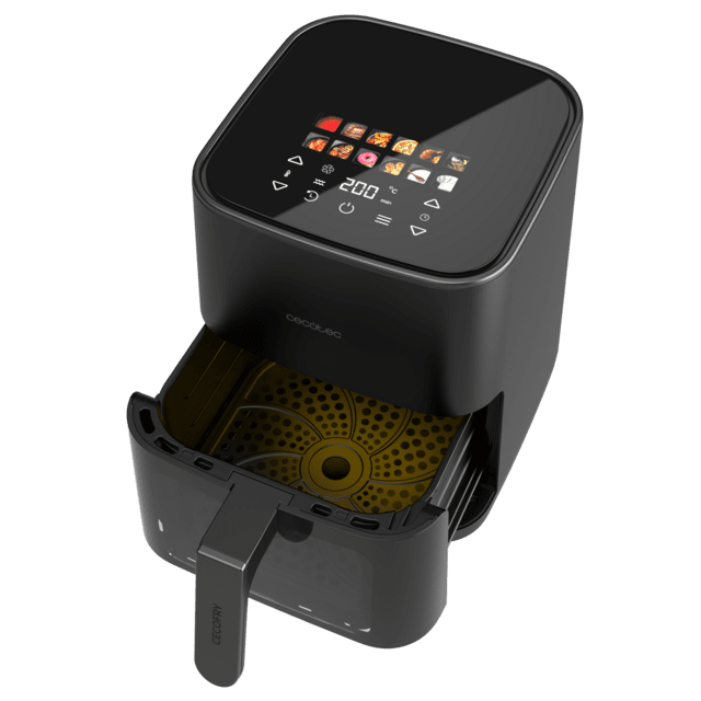 Cecofry&Grill Duoheat 4000 Air fryer Freidora de aire con doble resistencia para dorado perfecto y sabor de parrilla en carnes, capacidad de 4 litros y potencia de 1900 W para platos saludables.