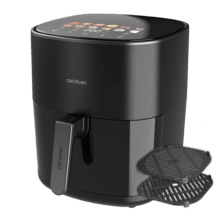 Cecofry&Grill Duoheat 6500 Air fryer  Freidora de aire con doble resistencia para dorado perfecto y sabor de parrilla en carnes, capacidad de 6,5 litros y potencia de 2200 W para platos saludables.