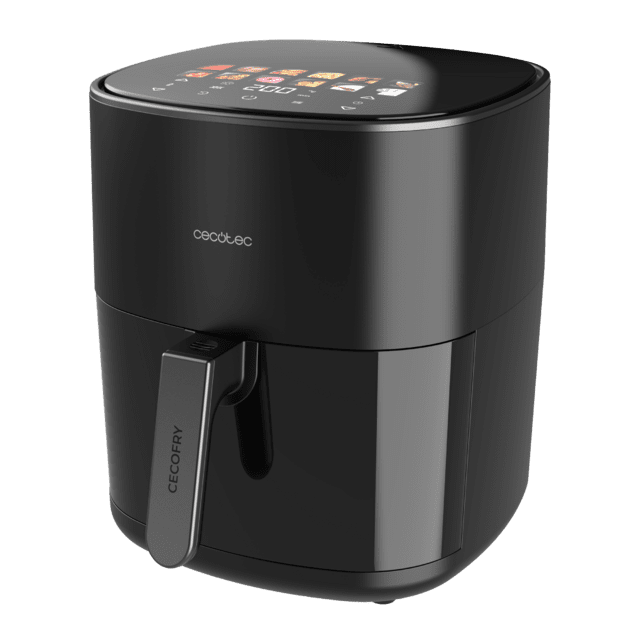 Cecofry&Grill Duoheat 6500 Fritadeira com dupla resistência para um dourado perfeito e um sabor a grelhado nas carnes, 6,5 litros de capacidade e 2200 W de potência para pratos saudáveis.