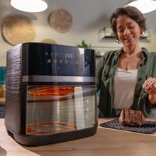 Cecofry&Grill Duoheat 8000 Freidora de aire con doble resistencia para dorado perfecto y sabor de parrilla en carnes, capacidad de 8 litros y potencia de 2200 W para platos saludables.