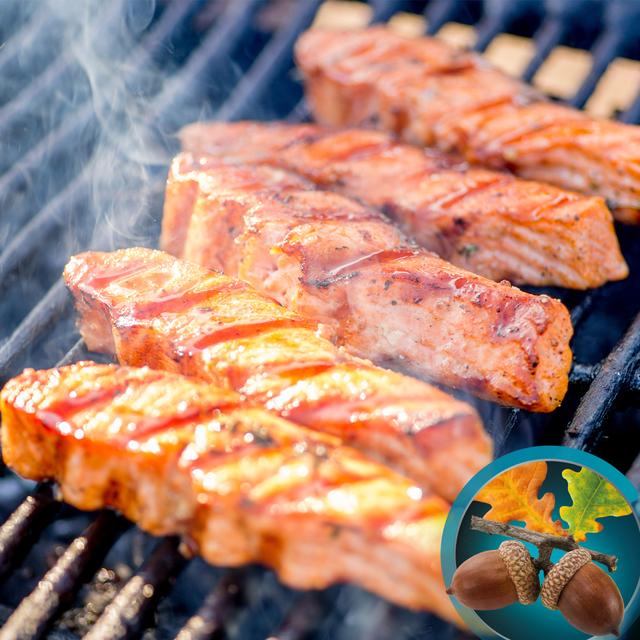Cecofry Smokin' Oak Chips de ahumado de madera de roble, seleccionados cuidadosamente para ofrecer un producto de alta calidad y sabor excepcional.