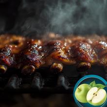 Smokin' Apple Chips de ahumado de madera de manzano, seleccionados cuidadosamente para ofrecer un producto de alta calidad y sabor excepcional.