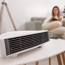 ReadyWarm 3000 Horizon Weißer Heizlüfter Heizlüfter mit 3000 W, 2 Leistungsstufen mit einstellbarem Thermostat