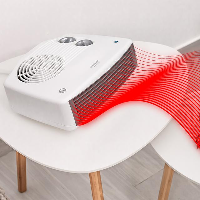 ReadyWarm 3000 Horizon White Termoventilador con 3000 W , 2 niveles de potencia con termostato ajustable