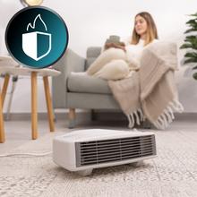 ReadyWarm 3000 Horizon Weißer Heizlüfter Heizlüfter mit 3000 W, 2 Leistungsstufen mit einstellbarem Thermostat