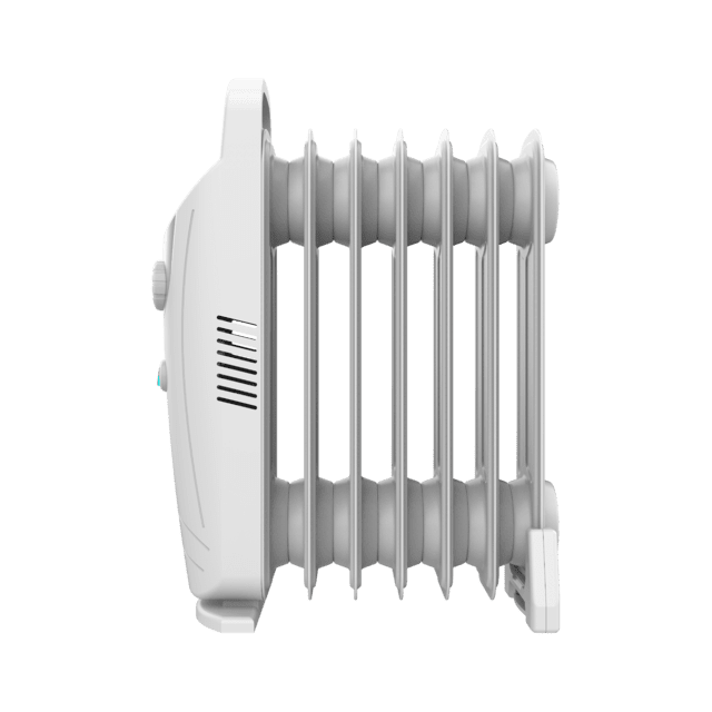 ReadyWarm 700 Space White Radiador Eléctrico de Aceite con 7 Módulos, Bajo Consumo, 800 W, Sistema de Seguridad, 12 m2