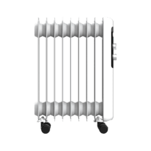 ReadyWarm 950 Space White Radiador Eléctrico de Aceite con 9 Módulos, Bajo Consumo, 2000 W, 3 Niveles de potencia, Sistema de Seguridad, Ruedas 20 m2