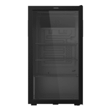Bolero CoolMarket BC 88 Black Nevera Mini Bar con puerta de cristal, chasis color negro, Capacidad 88 Litros (115 Latas de 33cl), Compresor incorporado, Luz LED interior, Temperatura 0ºC a 10ºC, Ancho 44.5 x Alto 83.3 x Fondo 50 cm