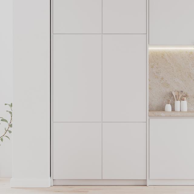 Frigorífico combi integrable puerta fija, 177x54cm, 232 Litros, Metal Cooling, Cavidad Interior gris prémium, Clase E, Clase Energética E, Fast Cooling, Fast Freezing y modo Vacaciones