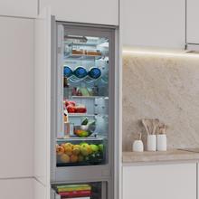 Frigorífico combi integrable puerta fija, 177x54cm, 232 Litros, Metal Cooling, Cavidad Interior gris prémium, Clase E, Clase Energética E, Fast Cooling, Fast Freezing y modo Vacaciones