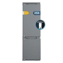 Frigorífico combi integrable puerta fija, 177x54cm, 232 Litros, Metal Cooling, Cavidad Interior gris prémium, Clase E, Clase Energética E, Fast Cooling, Fast Freezing y modo Vacaciones