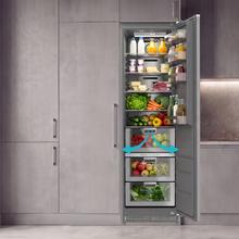 Frigorífico 1 puerta integrable de puerta fija, 187x55,9cm, 222 Litros, Metal Cooling, Cavidad Interior gris prémium, Fast Freezing, modo Vacaciones y Clase Energética E.