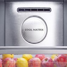 Bolero CoolMarket UF BI-D 222 GREY E Congelador 1 puerta integrable de puerta fija, 187x55,9cm, 222 Litros, Metal Cooling, Cavidad Interior gris prémium, Fast Freezing, modo Vacaciones y Clase Energética E,