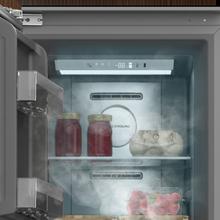 Bolero CoolMarket UF BI-D 222 GREY E Congelador 1 puerta integrable de puerta fija, 187x55,9cm, 222 Litros, Metal Cooling, Cavidad Interior gris prémium, Fast Freezing, modo Vacaciones y Clase Energética E,