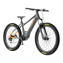 ErosPro Medium XC – Bicicleta eléctrica de montaña con ruedas de 29”, batería LG integrada de 500 Wh, autonomía de hasta 100 km, suspensión delantera y frenos hidráulicos Shimano MT200. Diseñada para uso MTB, ofrece estabilidad, control y eficiencia en recorridos por caminos y terrenos irregulares.