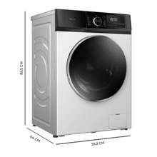 Bolero DressCode 12500 Inverter Lavadora de 12 Kg blanca, 1400 rpm, motor inverter plus, Steam Max y Clase A-20 %.