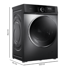 Bolero DressCode 12500 Inverter Steel Lavadora de 12 Kg steel, 1400 rpm, motor inverter plus, Steam Max y Clase A-20  %.