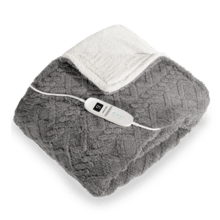 HeatConfort ThermalBlanket Sherpa (160 x 130) Manta eléctrica 160x130 con Apagado Automático y 9 Niveles de Temperatura Ajustables. Franela.