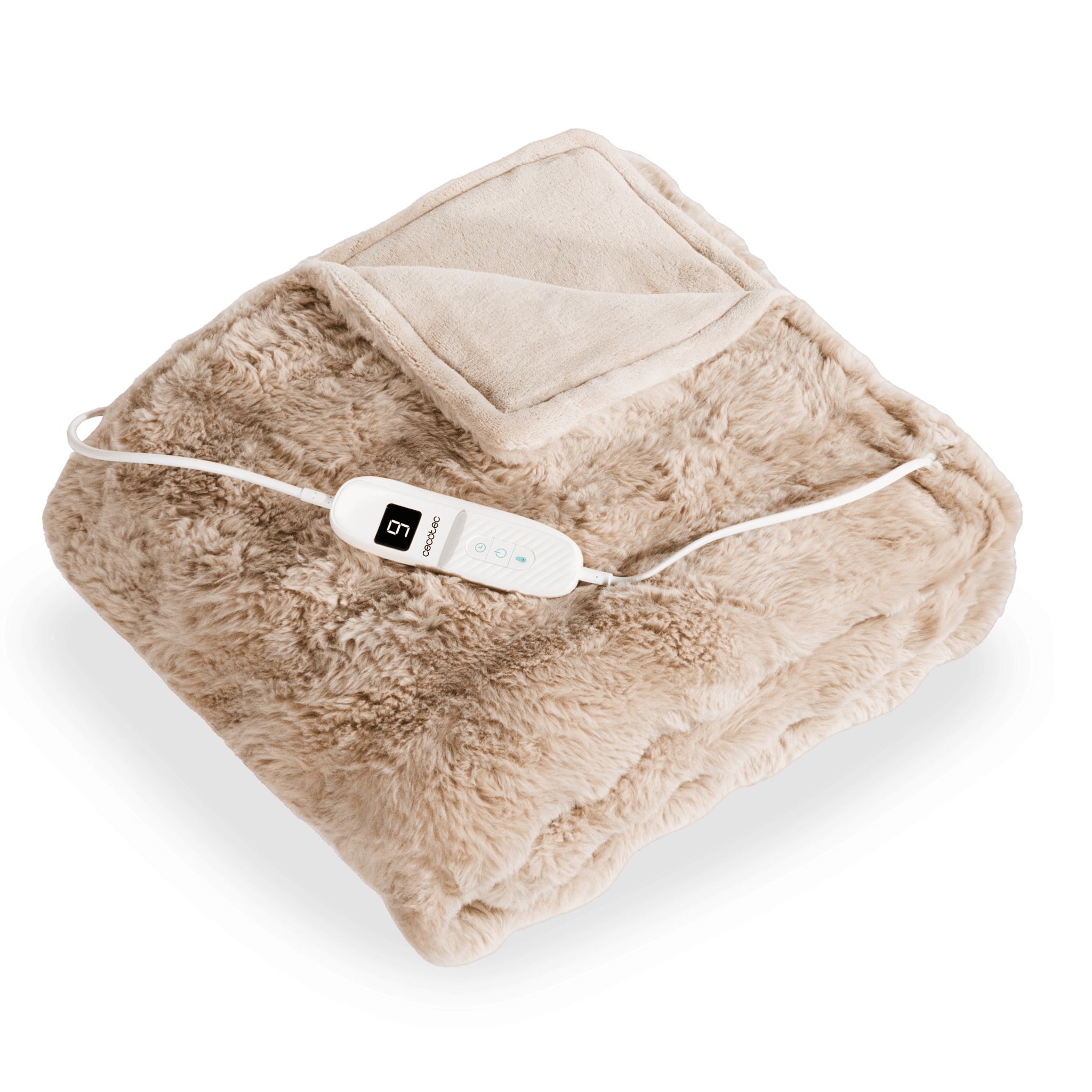 Coperta Elettrica Riscaldata In Sherpa 127x152 Cm - 10 Temperature E Spegnimento Automatico 8h, Plaid Morbido Per Divano, Letto E Ufficio, Motivo Diamanti