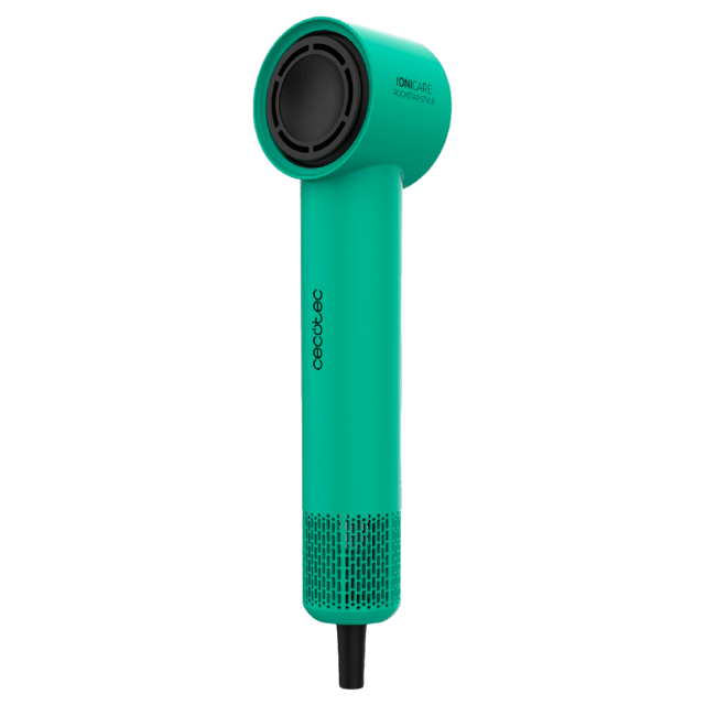 IoniCare RockStar Style Green Sèche-linge très compact et léger avec moteur brushless de 1500 W et 110 000 tr/min.