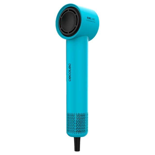 IoniCare RockStar Style Blue Sèche-linge très compact et léger avec moteur brushless de 1500 W et 110 000 tr/min.