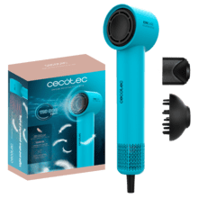 IoniCare RockStar Style Blue Sèche-linge très compact et léger avec moteur brushless de 1500 W et 110 000 tr/min.