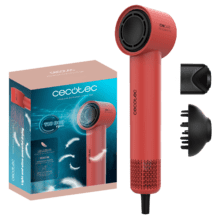 IoniCare RockStar Style Red Secador muy compacto y ligero con motor brushless de 1500W y 110000 rpm.