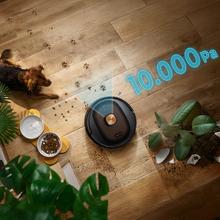Conga 10090 AI Spin Revolution Ultra Power Home LifestyleRobot aspirador con inteligencia artificial, navegación láser y base de autovaciado. Inteligencia artificial, evita objetos. 4 en 1: barre, aspira, friega y pasa las mopas. 10.000 Pa de succión. Máximo 240 minutos de autonomía. Fregado profesional con mopas giratorias. Cepillo de silicona, óptimo para pelo de mascotas. 1 cepillo lateral. 4 niveles de potencia de aspiración y fregado. Control APP Cecotec y asistentes virtuales.